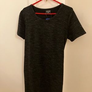 Heather Charcoal colored jumper style knit dress.